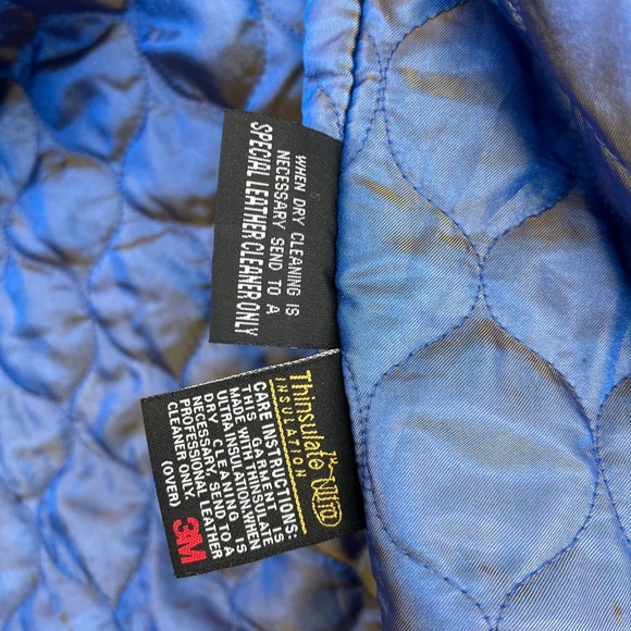 Wilsons Leather Pelle Studio Black Jacket Men 2X Thinsulate Lined Y2K Zip Coat - Picture 14 of 16